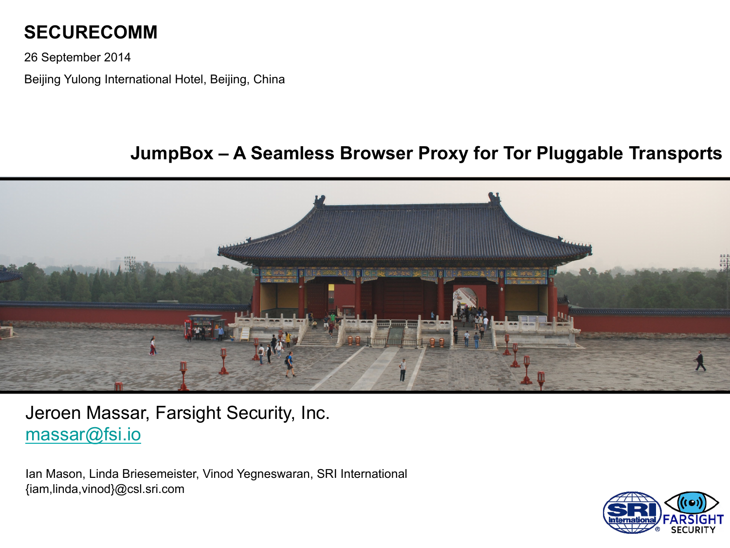 JumpBox – A Seamless Browser Proxy for Tor Pluggable Transports First Slide Image